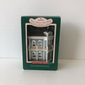 Hallmark Keepsake Ornament #5 1988 Hall Bro's Card Shop Ornament Nostalgic Shops